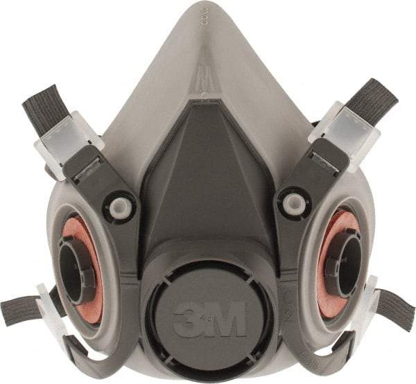 3M - Series 6000, Size M Half Mask Respirator - 4-Point Suspension, Bayonet Connection - Industrial Tool & Supply