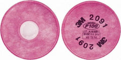 3M - Magenta P100 Filter - Protects Against Particulates, Series 2000 - Industrial Tool & Supply