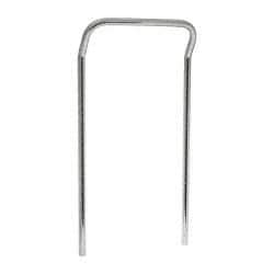 Value Collection - 24" Wide, 34" High, Open Shelving U-Shaped Handle - Chrome Finish, 4" Deep, Use with NuLine Units - Industrial Tool & Supply