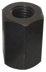 Value Collection - 3/4-10 UNC, 1-7/8" OAL Steel Standard Coupling Nut - Black Oxide Coated, 1-1/4" Width Across Flats - Industrial Tool & Supply