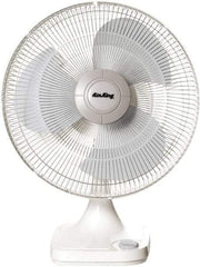 Air King - 12" Blade, 1/50 hp, 930 Max CFM, Oscillating Table/Wall Mounting Fans - 0.34/0.3/0.27 Amps, 120 Volts, 3 Speed - Industrial Tool & Supply