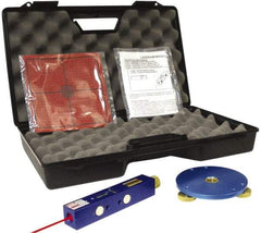 Laseraim - 500 Ft. Max Measuring Range, Red Beam Laser Level Kit - Includes Carry Case, LTA3 Targets, LTAL1 Tripod Mount and Magic Level - Industrial Tool & Supply