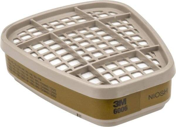 3M - Olive Cartridge - Series 6000, Protects Against Multi Gas - Industrial Tool & Supply