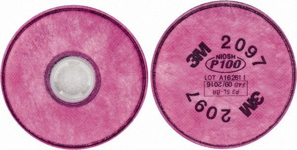 3M - Magenta P100 Filter - Protects Against Organic Vapor, Series 2000 - Industrial Tool & Supply