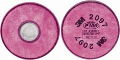 3M - Magenta P100 Filter - Protects Against Organic Vapor, Series 2000 - Industrial Tool & Supply
