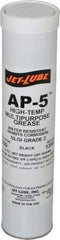 Jet-Lube - 14 oz Cartridge Moly-Disulfide Extreme Pressure Grease - Black, Extreme Pressure & High Temperature, 550°F Max Temp, NLGIG 2, - Industrial Tool & Supply