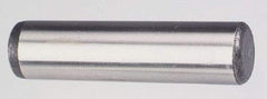 Value Collection - 3/8" Diam x 2-1/4" Pin Length Grade 8 Alloy Steel Pull Out Dowel Pin - 1 Rounded & 1 Threaded End - Industrial Tool & Supply