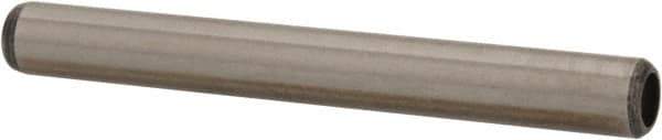 Value Collection - 1/4" Diam x 2-1/4" Pin Length Grade 8 Alloy Steel Pull Out Dowel Pin - 1 Rounded & 1 Threaded End - Industrial Tool & Supply