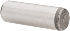 Value Collection - 5/16" Diam x 1" Pin Length Grade 8 Alloy Steel Pull Out Dowel Pin - 1 Rounded & 1 Threaded End - Industrial Tool & Supply