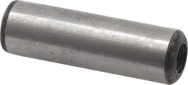 Value Collection - 3/8" Diam x 1-1/4" Pin Length Grade 8 Alloy Steel Pull Out Dowel Pin - 1 Rounded & 1 Threaded End - Industrial Tool & Supply