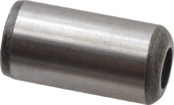 Value Collection - 1/2" Diam x 1" Pin Length Grade 8 Alloy Steel Pull Out Dowel Pin - 1 Rounded & 1 Threaded End - Industrial Tool & Supply