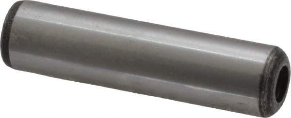Value Collection - 1/2" Diam x 2" Pin Length Grade 8 Alloy Steel Pull Out Dowel Pin - 1 Rounded & 1 Threaded End - Industrial Tool & Supply