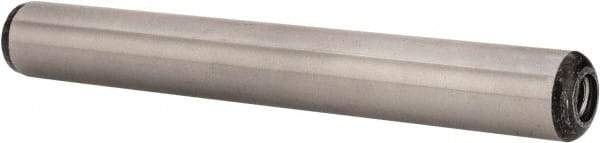 Value Collection - 1/2" Diam x 4" Pin Length Grade 8 Alloy Steel Pull Out Dowel Pin - 1 Rounded & 1 Threaded End - Industrial Tool & Supply