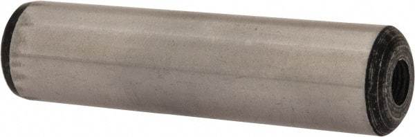 Value Collection - 5/8" Diam x 2-1/2" Pin Length Grade 8 Alloy Steel Pull Out Dowel Pin - 1 Rounded & 1 Threaded End - Industrial Tool & Supply