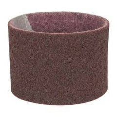3M - 3-1/2" Wide x 15-1/2" OAL, Aluminum Oxide Abrasive Belt - Aluminum Oxide, Medium, Nonwoven, Series SC-BS - Industrial Tool & Supply
