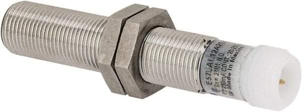 Eaton Cutler-Hammer - NPN, 2mm Detection, Cylinder Shielded, Inductive Proximity Sensor - 2 Wires, IP67, 20 to 250 VAC, M12x1 Thread, 2.46 Inch Long - Industrial Tool & Supply