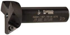 Dorian Tool - 60° Included Angle, 1-7/8 Inch Max Cutting Diameter, 3 Inserts, 3/4 Inch Shank Diameter, TDEX 160308-EN Insert Style, Indexable Dovetail Cutter - 3 Inch Overall Length - Industrial Tool & Supply