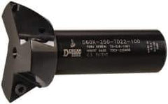 Dorian Tool - 60° Included Angle, 2-1/2 Inch Max Cutting Diameter, 3 Inserts, 1 Inch Shank Diameter, TDEX 220408-EN Insert Style, Indexable Dovetail Cutter - 3-1/2 Inch Overall Length - Industrial Tool & Supply