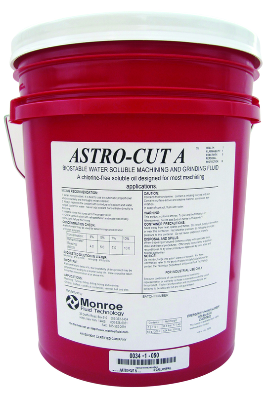 Astro-Cut A Biostable Soluble Oil Metalworking Fluid-5 Gallon Pail - Industrial Tool & Supply