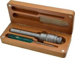 SPI - 0.5 to 0.65", 2.36" Gage Depth, Mechanical Inside Hole Micrometer - 0.0002" Graduation, 0.0002" Accuracy, Ratchet Stop Thimble - Industrial Tool & Supply