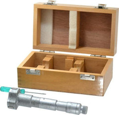 SPI - 2 to 2.4", 3.54" Gage Depth, Mechanical Inside Hole Micrometer - 0.0002" Graduation, 0.00025" Accuracy, Ratchet Stop Thimble - Industrial Tool & Supply