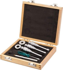 SPI - 0.275 to 1/2", Carbide, Mechanical Inside Micrometer Set - 0.0001" Graduation, 4" Extension Rod Length, (2) Setting Rings Included - Industrial Tool & Supply