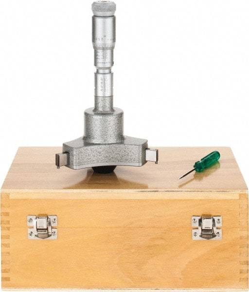 SPI - 5 to 6", 5.51" Gage Depth, Mechanical Inside Hole Micrometer - 0.0002" Graduation, 0.0004" Accuracy, Ratchet Stop Thimble - Industrial Tool & Supply