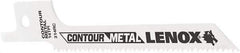 Lenox - 3-5/8" Long x 5/16" Thick, Bi-Metal Reciprocating Saw Blade - Tapered Profile, 14 TPI, Toothed Edge, Universal Shank - Industrial Tool & Supply