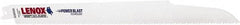 Lenox - 12" Long x 3/4" Thick, Bi-Metal Reciprocating Saw Blade - Tapered Profile, 10 to 14 TPI, Toothed Edge, Universal Shank - Industrial Tool & Supply