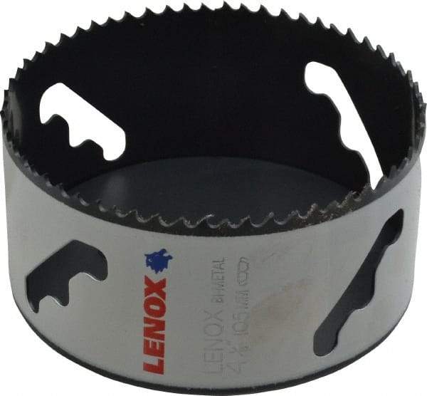 Lenox - 4-1/8" Diam, 1-1/2" Cutting Depth, Hole Saw - Bi-Metal Saw, Toothed Edge - Industrial Tool & Supply