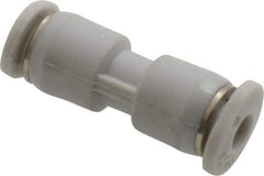 Norgren - 1/8" Tube OD, Brass Push-to-Connect Tube Union - Tube to Tube Connection, 145 Max psi, Nitrile O-Ring, 0 to 175°F Working Temp - Industrial Tool & Supply