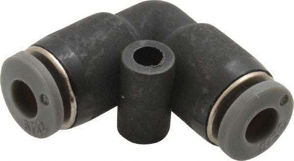 Norgren - 5/32" Tube OD, Brass Push-to-Connect Tube Union Elbow - Tube to Tube Connection, 150 Max psi, Nitrile O-Ring, 0 to 175°F Working Temp - Industrial Tool & Supply