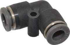 Norgren - 1/4" Tube OD, Brass Push-to-Connect Tube Union Elbow - Tube to Tube Connection, 150 Max psi, Nitrile O-Ring, 0 to 175°F Working Temp - Industrial Tool & Supply