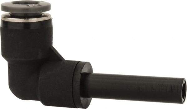 Norgren - 1/4" Tube OD, Brass Push-to-Connect Tube Stem Elbow - Tube to Stem Connection, 150 Max psi, Nitrile O-Ring, 0 to 175°F Working Temp - Industrial Tool & Supply