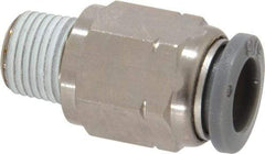 Norgren - 5/16" Tube OD, 1/8 NPTF Brass Push-to-Connect Tube Male Connector - Tube to Male NPT Connection, 150 Max psi, Nitrile O-Ring, 0 to 175°F Working Temp - Industrial Tool & Supply