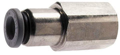 Norgren - 5/16" Tube OD, 1/4 NPTF Brass Push-to-Connect Tube Female Connector - Tube to Female NPT Connection, 150 Max psi, Nitrile O-Ring, 0 to 175°F Working Temp - Industrial Tool & Supply