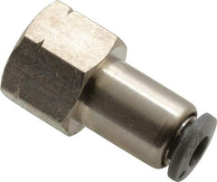 Norgren - 5/32" Tube OD, 1/8 NPTF Brass Push-to-Connect Tube Female Connector - Tube to Female NPT Connection, 150 Max psi, Nitrile O-Ring, 0 to 175°F Working Temp - Industrial Tool & Supply
