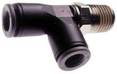 Norgren - 8mm Tube OD, 3/8 BSPT Brass Push-to-Connect Tube Male Swivel Run Tee - Tube to Male BSPT Connection, 150 Max psi, Nitrile O-Ring, 0 to 175°F Working Temp - Industrial Tool & Supply