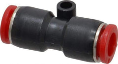 Norgren - 8mm Tube OD, Brass Push-to-Connect Tube Union - Tube to Tube Connection, 150 Max psi, Nitrile O-Ring, 0 to 175°F Working Temp - Industrial Tool & Supply