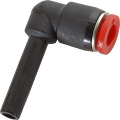 Norgren - 6mm Tube OD, Brass Push-to-Connect Tube Stem Elbow - Tube to Stem Connection, 150 Max psi, Nitrile O-Ring, 0 to 175°F Working Temp - Industrial Tool & Supply