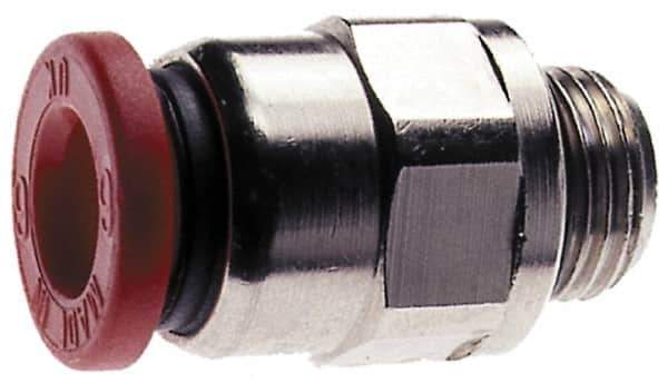 Norgren - 10mm Tube OD, 1/2 BSPP Brass Push-to-Connect Tube Male Connector - Tube to Male BSPP Connection, 150 Max psi, Nitrile O-Ring, 0 to 175°F Working Temp - Industrial Tool & Supply