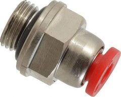 Norgren - 4mm Tube OD, 1/8 BSPP Brass Push-to-Connect Tube Male Connector - Tube to Male BSPP Connection, 150 Max psi, Nitrile O-Ring, 0 to 175°F Working Temp - Industrial Tool & Supply
