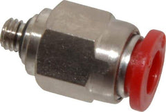 Norgren - 6mm Tube OD, M5 Metric Brass Push-to-Connect Tube Union - Tube to Tube Connection, 150 Max psi, Nitrile O-Ring, 0 to 175°F Working Temp - Industrial Tool & Supply