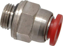 Norgren - 6mm Tube OD, 1/8 BSPP Brass Push-to-Connect Tube Male Connector - Tube to Male BSPP Connection, 150 Max psi, Nitrile O-Ring, 0 to 175°F Working Temp - Industrial Tool & Supply