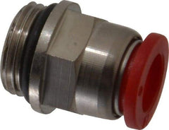 Norgren - 10mm Tube OD, 3/8 BSPP Brass Push-to-Connect Tube Male Connector - Tube to Male BSPP Connection, 150 Max psi, Nitrile O-Ring, 0 to 175°F Working Temp - Industrial Tool & Supply