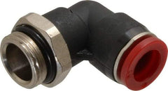 Norgren - 10mm Tube OD, 3/8 BSPP Brass Push-to-Connect Tube Male Swivel Elbow - Tube to Male BSPP Connection, 150 Max psi, Nitrile O-Ring, 0 to 175°F Working Temp - Industrial Tool & Supply