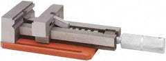 Value Collection - 4" Jaw Width, 4" Jaw Opening Capacity, 1" Jaw Height, Toolmaker's Vise - Flat Jaw, 9" OAL - Industrial Tool & Supply