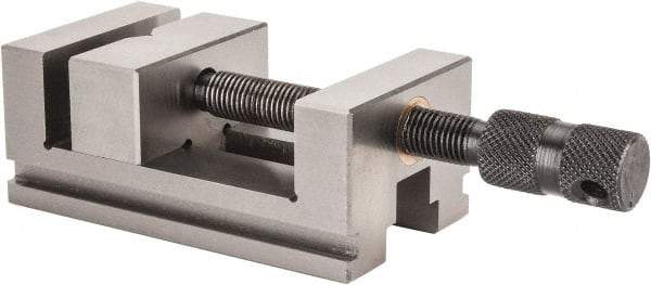 Value Collection - 2-3/8" Jaw Width, 2-3/16" Jaw Opening Capacity, 1" Jaw Height, Toolmaker's Vise - Flat Jaw, 4-3/8" OAL - Industrial Tool & Supply