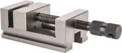 Value Collection - 2-3/8" Jaw Width, 2-3/16" Jaw Opening Capacity, 1" Jaw Height, Toolmaker's Vise - Flat Jaw, 4-3/8" OAL - Industrial Tool & Supply