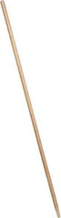 PRO-SOURCE - 60 x 1-1/8" Wood Handle for Outdoor Street Brooms & Window Brushes - Tapered Connection, Tan - Industrial Tool & Supply